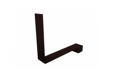 Планка примыкание нижнее к трубе фальц Grand Line 0,5 Satin Matt цвет RAL 8017 (шоколад)