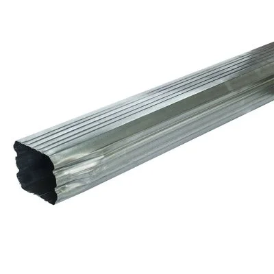 Труба прямоугольная 1 м Grand Line Vortex Цинк 0,45 Труба прямоугольная 1 м Grand Line Vortex Цинк 0,45