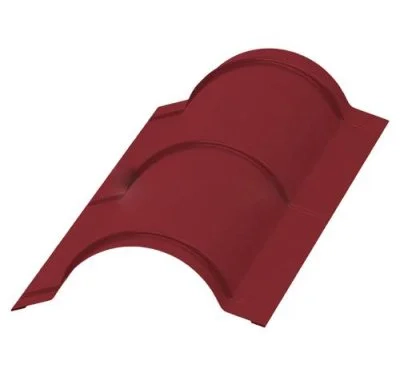 Планка конька круглого Металл Профиль R110x2000 Viking 0,45 Планка конька круглого Металл Профиль R110x2000 Viking 0,45