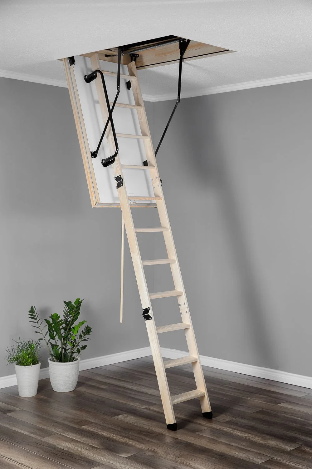 Противопожарная теплоизолированная чердачная лестница Oman Polar EI45 70×120×280
