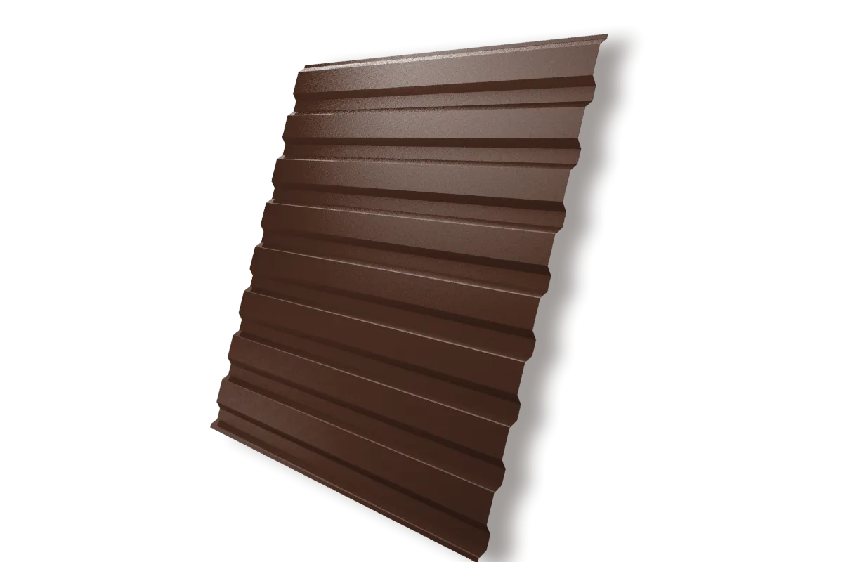 Профлист Гранд Лайн (Grand Line) С20 Satin matt 0,5 RAL 8017 (шоколад)
