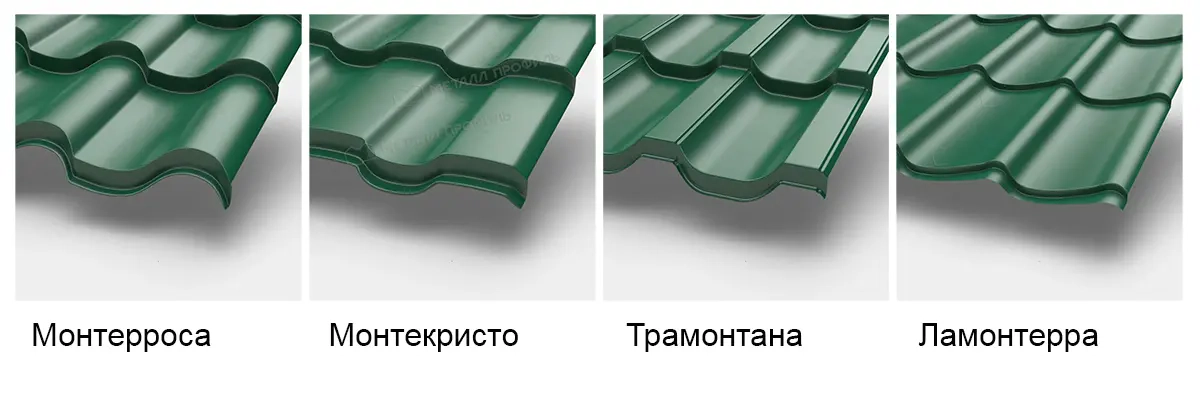 Профили металлочерепицы Металл Профиль