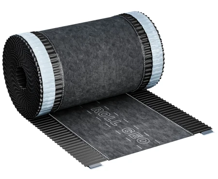 Коньковая вентиляционная лента Eurovent ROLL GEO 240x5000 мм RAL 9005