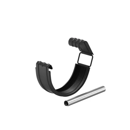 Соединитель желоба в комплекте d-125 мм Aquasystem Premium PU Matt 0,6 RAL 9005