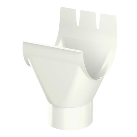 Воронка желоба выпускная d-125x100 мм Металл Профиль FORAMINA PUR Purman двухсторонний 0,6 RAL 9010