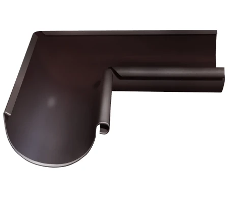 Угол желоба внутренний d-125 мм 90 гр Grand Line Optima Matt Полиэстер Matt 0,55 RAL 8017