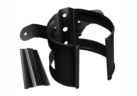 Кронштейн трубы ПВХ d-90 мм на дерево металлический Grand Line черный RAL 9005