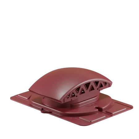 Кровельный вентиль (черепаха) с универсальным проходным элементом Viotto цвет красный (RAL 3005)
