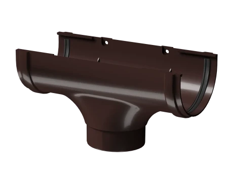 Воронка желоба ПВХ d-120x85 мм Döcke Premium шоколад RAL 8019