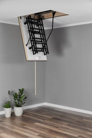 Чердачная люк-лестница Oman Складная 3-х секционная противопожарная Metal T3 EI60 в Санкт-Петербурге фото