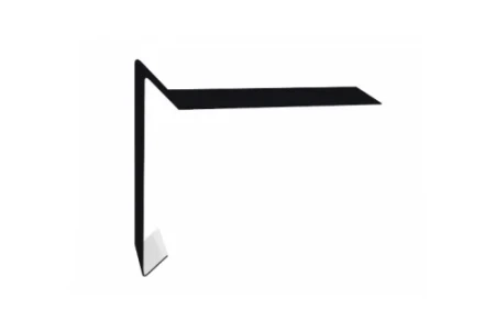 Планка ветровая для мягкой кровли Grand Line 100x20x100 0,5 Satin цвет RAL 9005