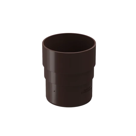 Соединитель трубы (муфта) d-85 мм ПВХ Döcke Premium шоколад RAL 8019