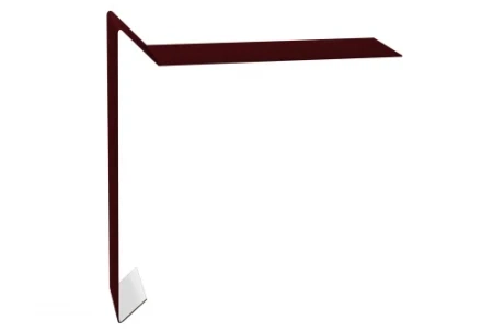 Планка ветровая для мягкой кровли Grand Line 130x25x100 0,5 Satin цвет RAL 3005