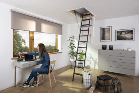 Чердачная люк-лестница Fakro LMT супертеплоизоляционная в Санкт-Петербурге фото