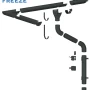 Желоб водосточный d-125 мм 3 м Металл Профиль FORAMINA FREEZE Valori двухсторонний 0,5 Grey