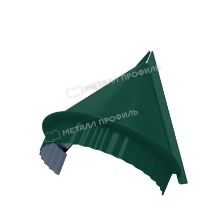 Заглушка конька круглого конусная Металл Профиль 0,50 PURMAN цвет RAL 6005