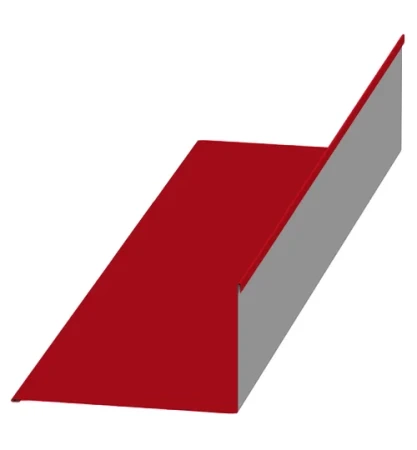 Планка примыкания верхняя Металл Профиль 140x90x2000 0,45 Полиэстер цвет RAL 3020