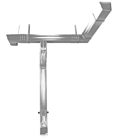 Труба прямоугольная 1 м Grand Line Vortex Цинк 0,45 в Санкт-Петербурге фото