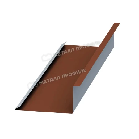 Планка примыкания нижняя Металл Профиль 250x122x2000 0,5 Norman цвет RAL 8004