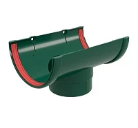 Воронка желоба ПВХ d-120x90 мм ГрандЛайн Классика зеленый RAL 6005