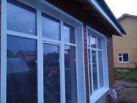 Начальный этап монтажа каркаса под сайдинг