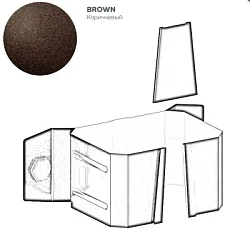 Кронштейн трубы на дерево 76x102 мм Металл Профиль FORAMINA FREEZE QUADRO Valori двухстороннее 0,6