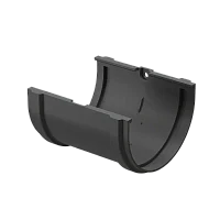 Соединитель желоба d-120 мм ПВХ Döcke Premium графит RAL 7024