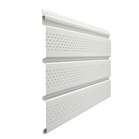 Виниловый софит Döcke T4 Standard с полной перфорацией пломбир