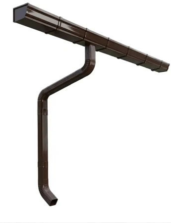 Комплект металлического водостока ГрандЛайн Vortex 127x78 мм Полиэстер RR 32 в Санкт-Петербурге фото