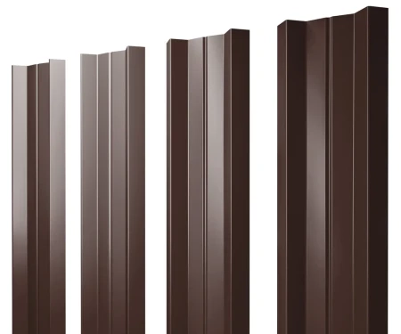 М-образный Satin 0,5 RAL 8017 прямой