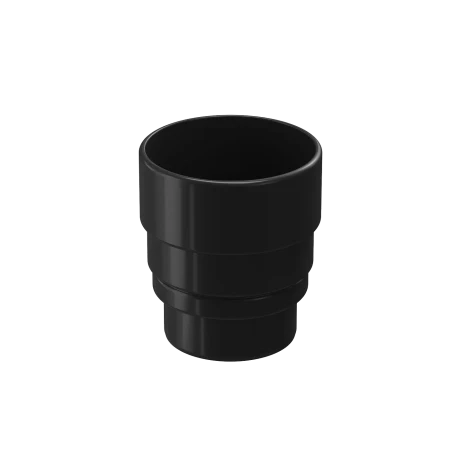 Переходник трубы (муфта) водостока ПВХ Döcke Lux карбон RR 33