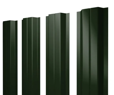 П-образный Velur 0,5 RAL 6020 прямой