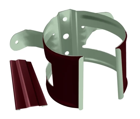 Кронштейн трубы на дерево d-90 мм Grand Line Optima Полиэстер двухсторонний 0,6 RAL 3005