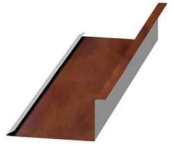 Планка примыкания нижняя Металл Профиль 250x122x2000 Cloudy 0,5 Планка примыкания нижняя Металл Профиль 250x122x2000 Cloudy 0,5