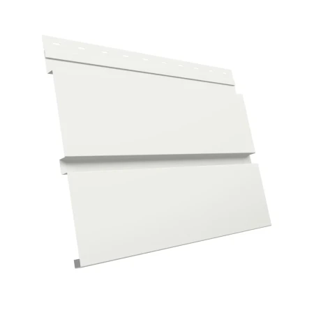 Металлический софит Grand Line Квадро Брус Drap 0,5 без перфорации Ral 9003