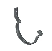 Крюк желоба d-150 мм усиленный короткий Аквасистем Премиум PU 4,0 RAL 7024