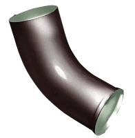 Колено стока d-90 мм 60 гр. Grand Line PE Полиэстер двухсторонний 0,6 RAL 8017