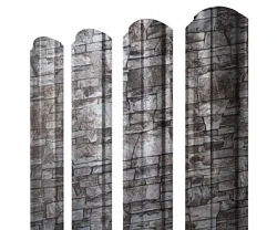 Штакетник Grand Line Полукруглый Slim Print Elite 0,45 фигурный