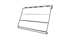 Металлическая фасадная панель Grand Line Вертикаль Prof 0,45 Print Elite