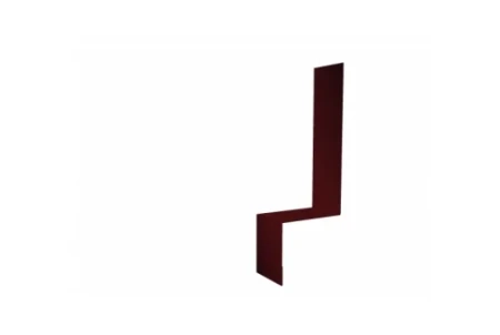 Планка примыкание боковое фальц Grand Line 0,45 Полиэстер цвет RAL 3005