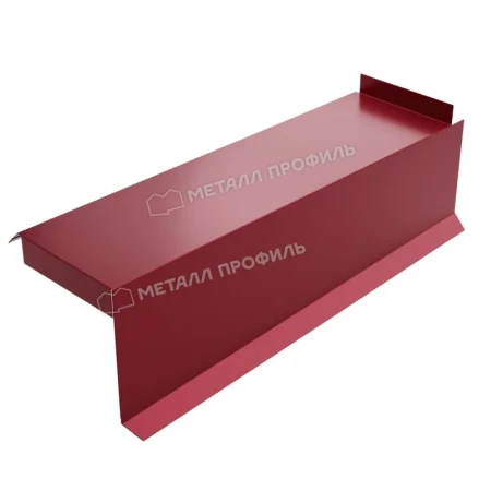 Планка сегментная торцевая правая Металл Профиль 400 мм 0,5 Norman цвет RAL 3005