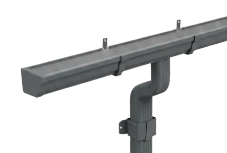 Комплект металлического водостока Металл Профиль Бюджет 120x86 мм 6 м/3 м Полиэстер RAL 7024 в Санкт-Петербурге фото