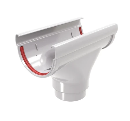 Воронка желоба ПВХ d-135x90 мм Grand Line Дизайн белая RAL 9003