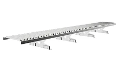 Переходной мостик Borge Русский рубеж для фальцевой кровли 2,5 м Оцинкованный