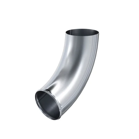 Колено стока (отвод трубы) d-100 мм Aquasystem Premium 0,5 Оцинкованное