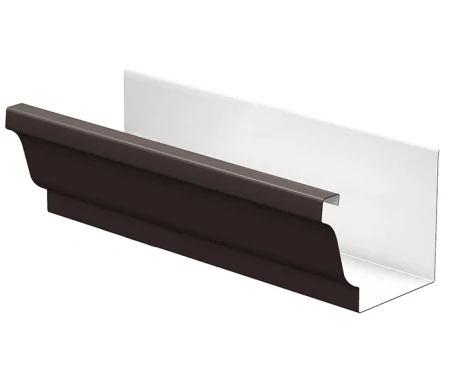 Желоб водосточный 120x86x3000 мм Металл Профиль Бюджет Полиэстер 0,5 в Санкт-Петербурге фото