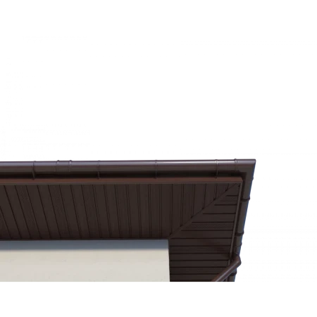 Виниловый софит Технониколь с полной перфорацией каштан