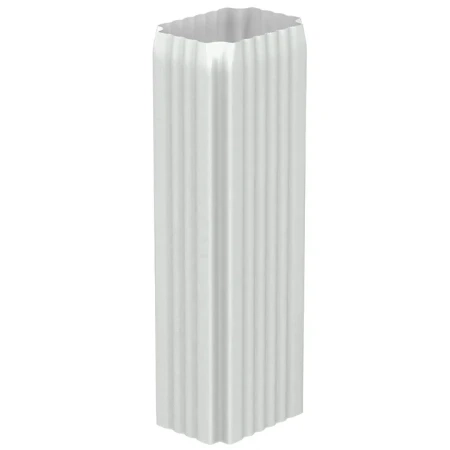 Труба водосточная 76x102x3000 мм Металл Профиль Бюджет Полиэстер 0,5 RAL 9003