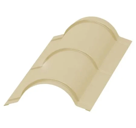 Планка конька круглого Металл Профиль R110x2000 0,45 Полиэстер цвет RAL 1014