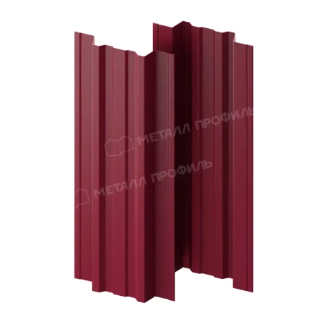 Прямоугольный Trapeze Полиэстер двухсторонний 0,45 RAL 3005 прямой